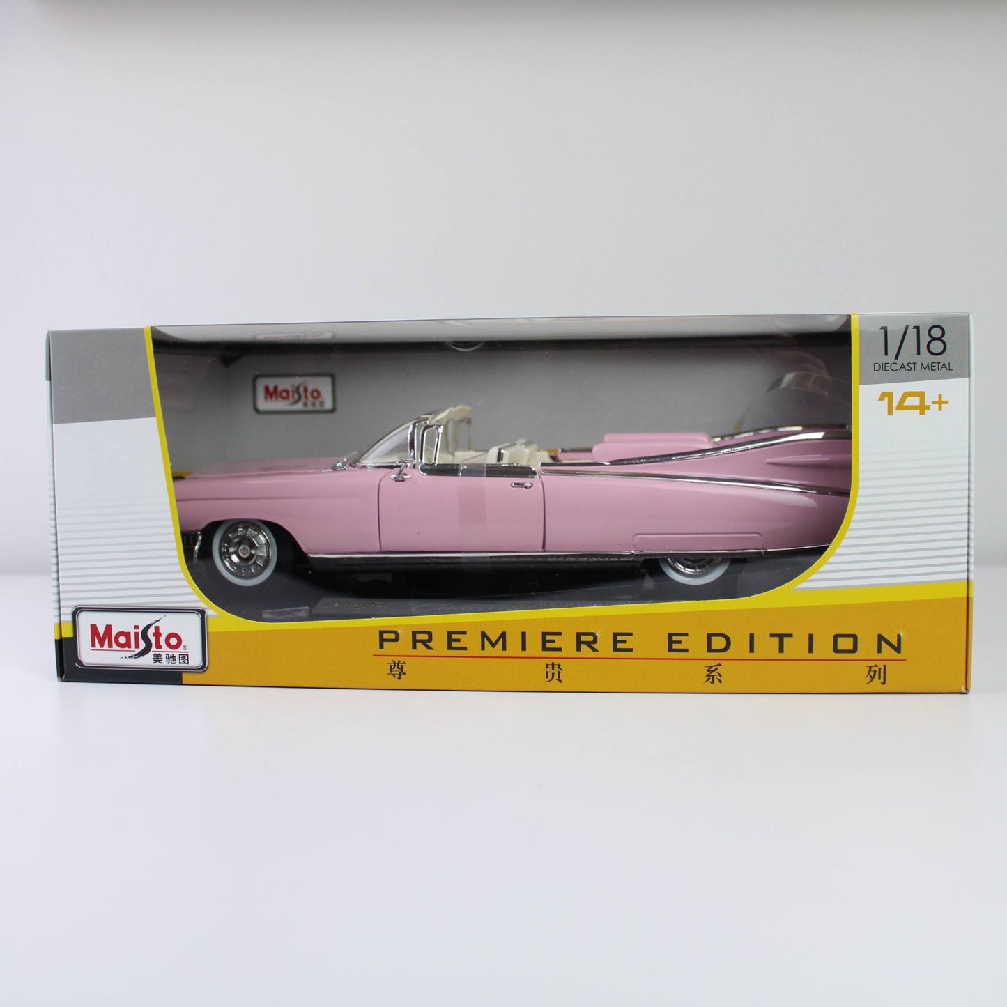 Maisto Cadillac Eldorado Biarritz 1959 1:18 Die-Cast Model – Pink Premiere Edition