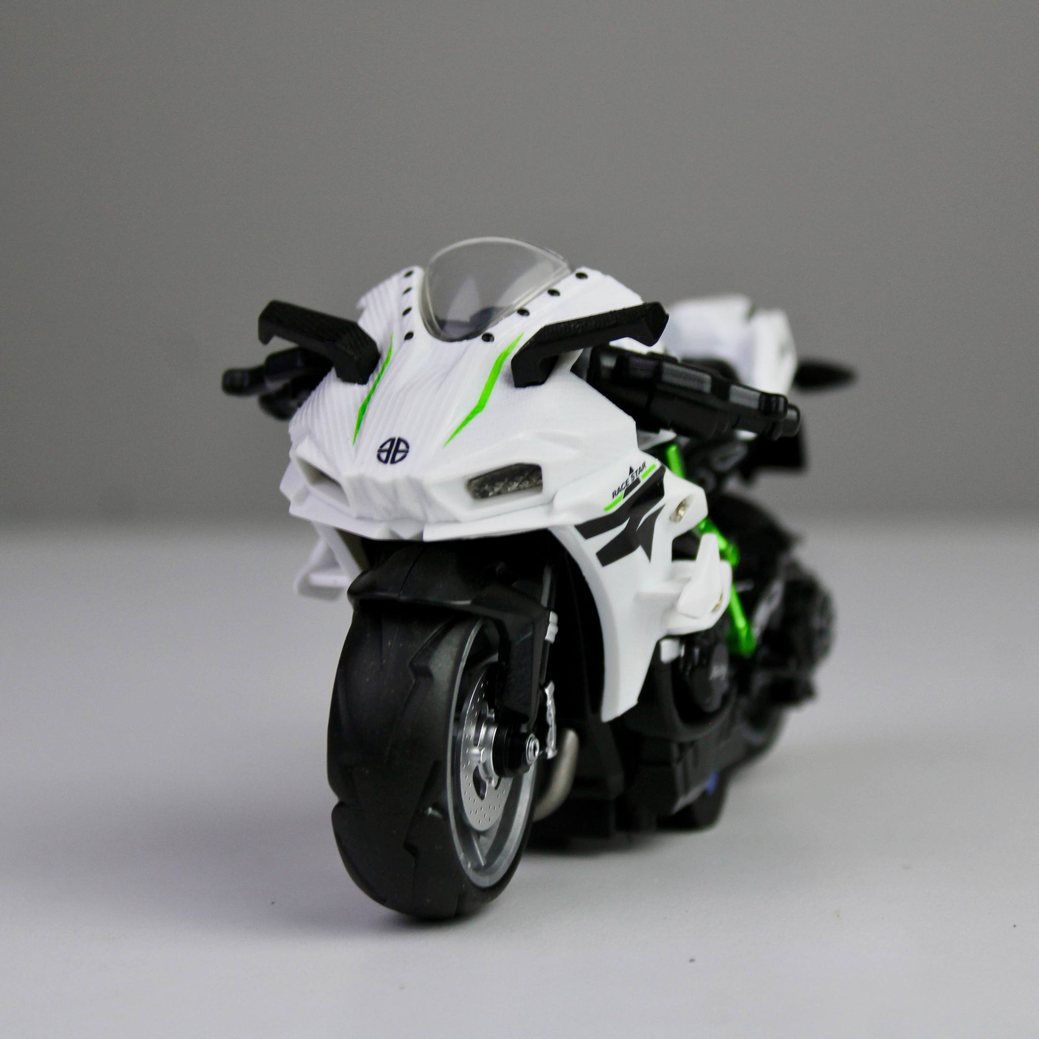 Kawasaki Ninja H2R Die-Cast Motorcycle 1:12 – Alloy Metal Model with Lights & Sounds