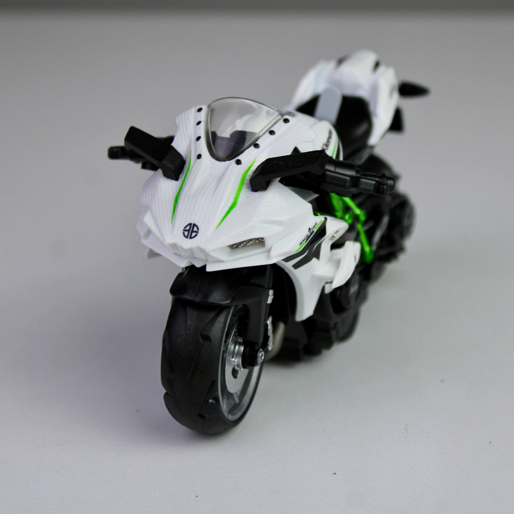 Kawasaki Ninja H2R Die-Cast Motorcycle 1:12 – Alloy Metal Model with Lights & Sounds