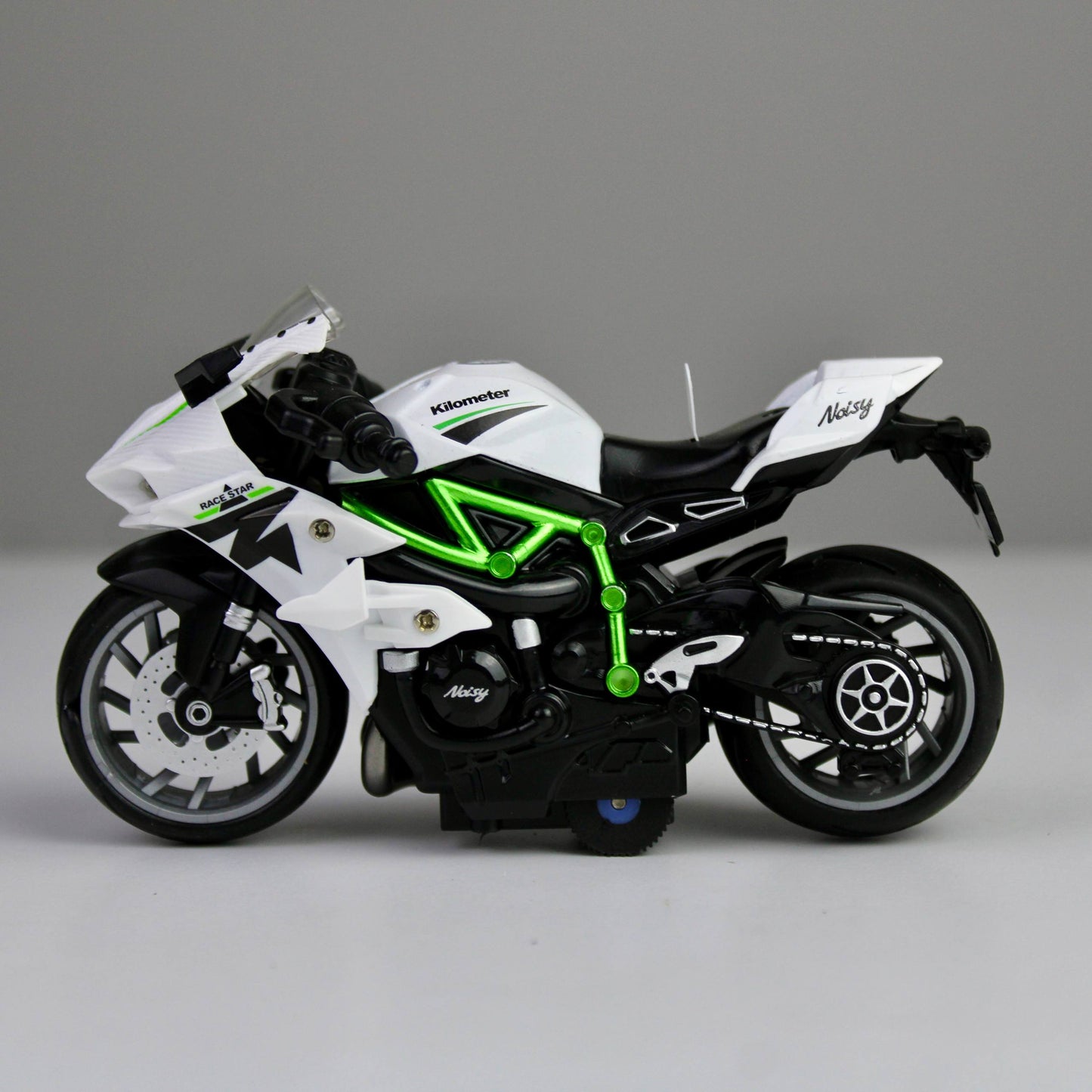 Kawasaki Ninja H2R Die-Cast Motorcycle 1:12 – Alloy Metal Model with Lights & Sounds