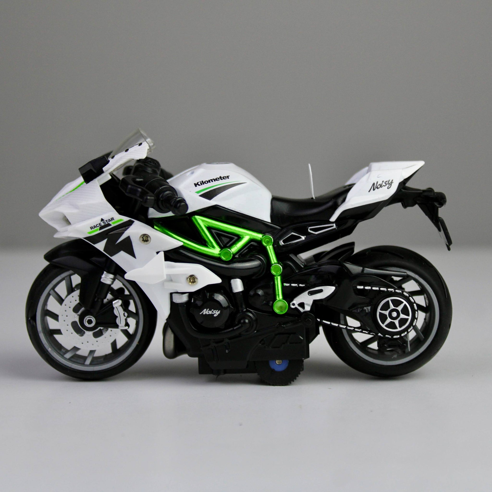 Kawasaki Ninja H2R Die-Cast Motorcycle 1:12 – Alloy Metal Model with Lights & Sounds