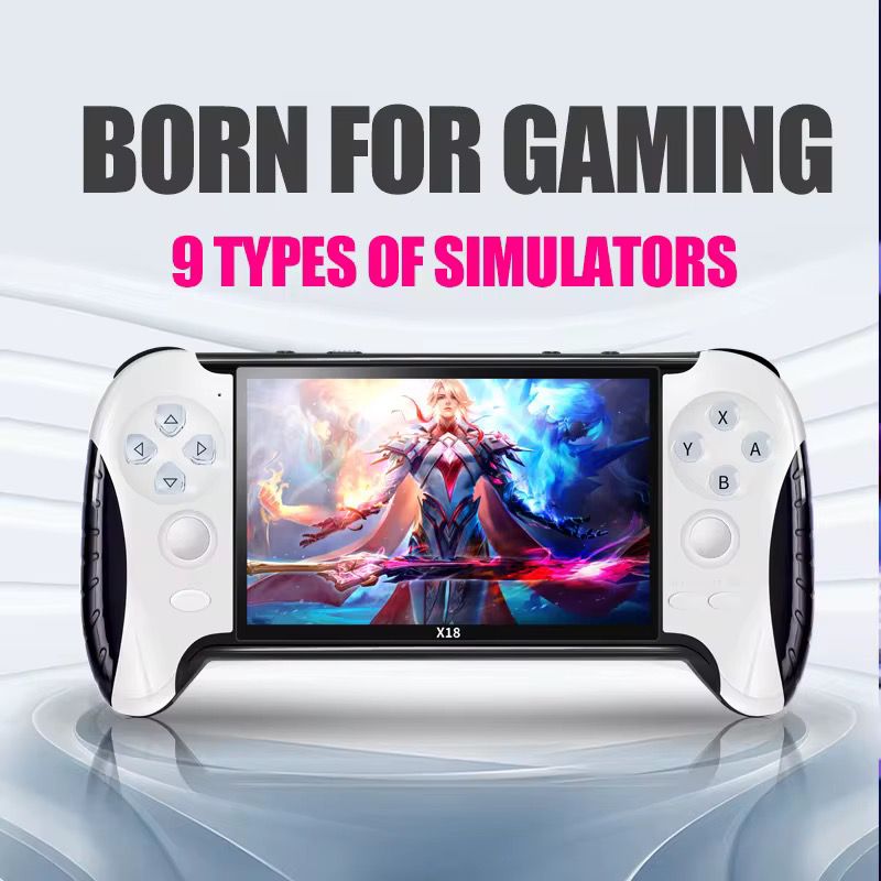 جهاز الألعاب المحمول GC X18 – شاشة 4.3 بوصة | أكثر من 10,000 لعبة كلاسيكية