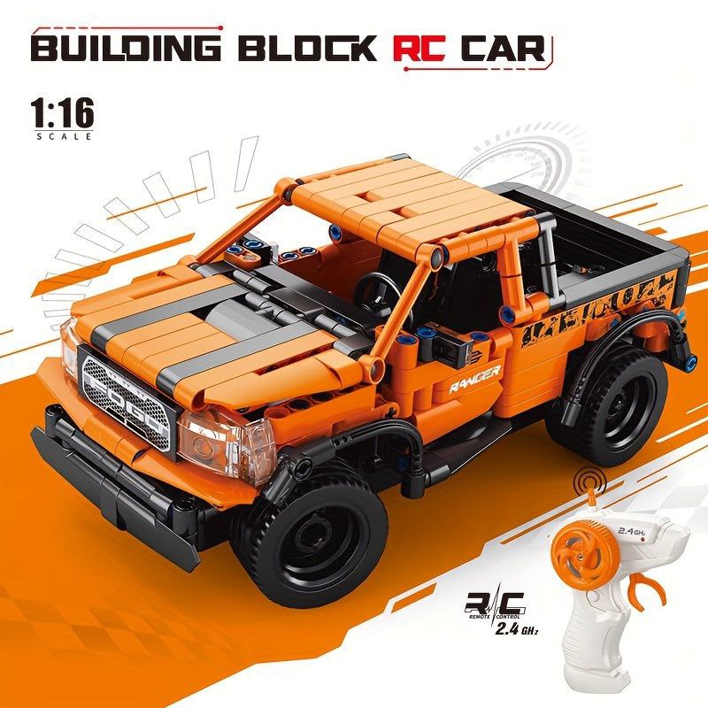 Remote Control LEGO Car Model – 1:16 Scale (405 Pieces)