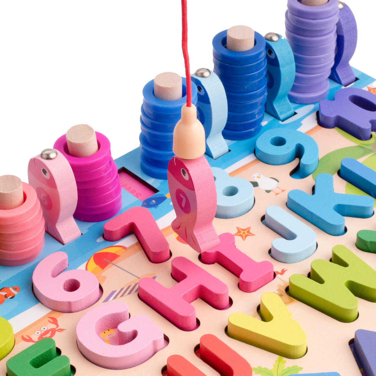 6-in-1 Montessori Wooden Educational Board