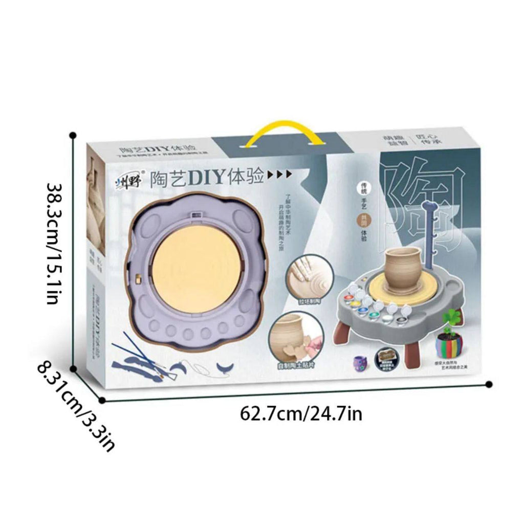 Kids Pottery Wheel Set – Creative Clay Craft Machine