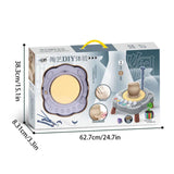 مجموعة عجلة الفخار للأطفال - آلة صنع الطين الإبداعية 