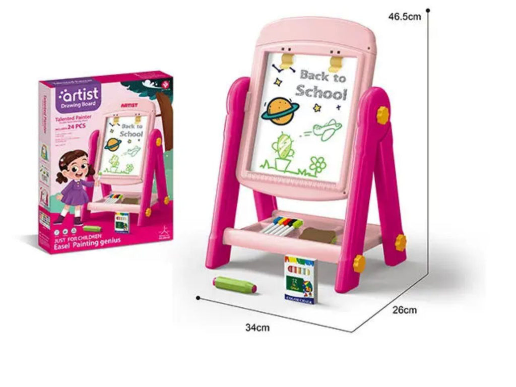Double-Sided Magnetic Learning Board with Stand – 50cm