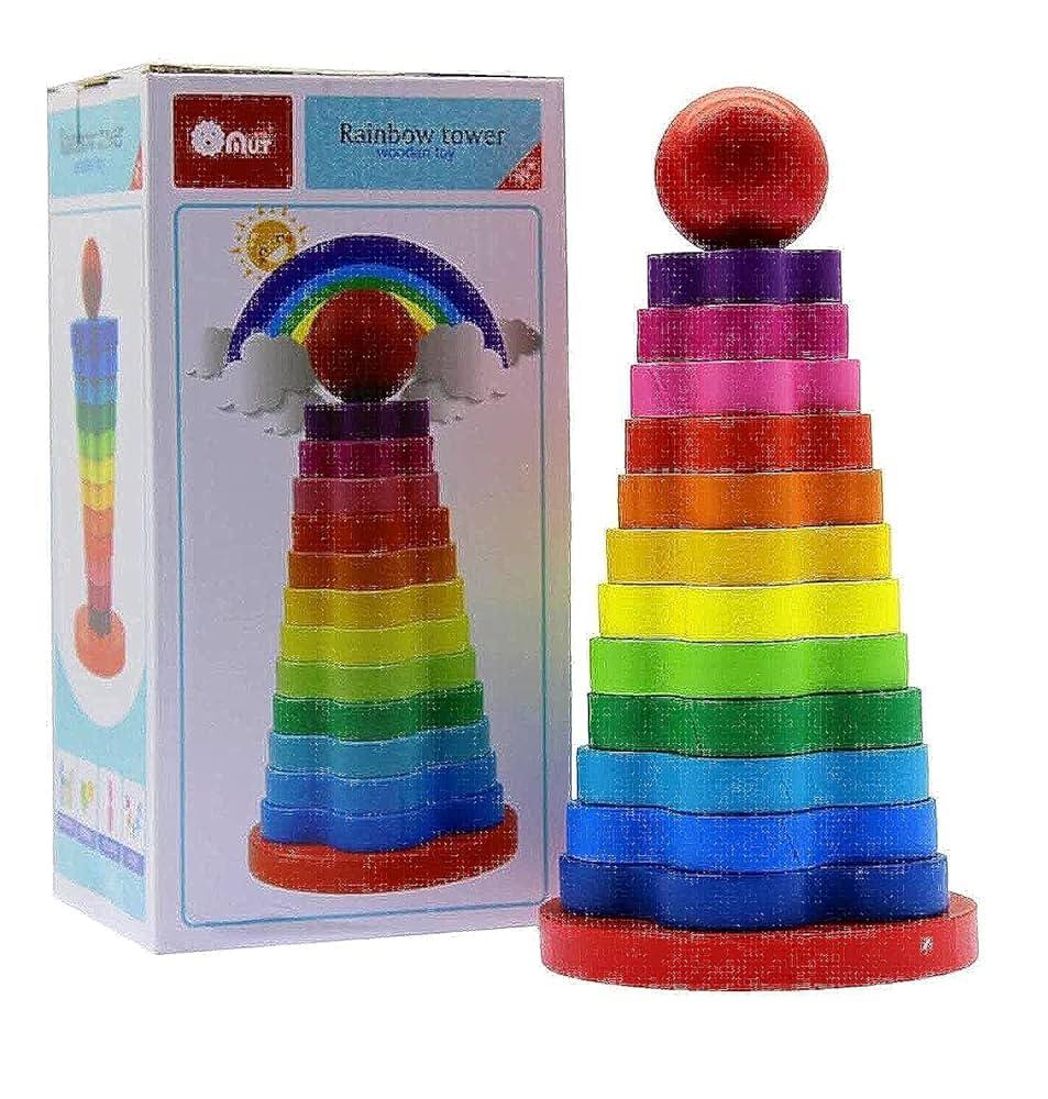 Wooden Montessori Flower Ring Stacker – Jumbo Size