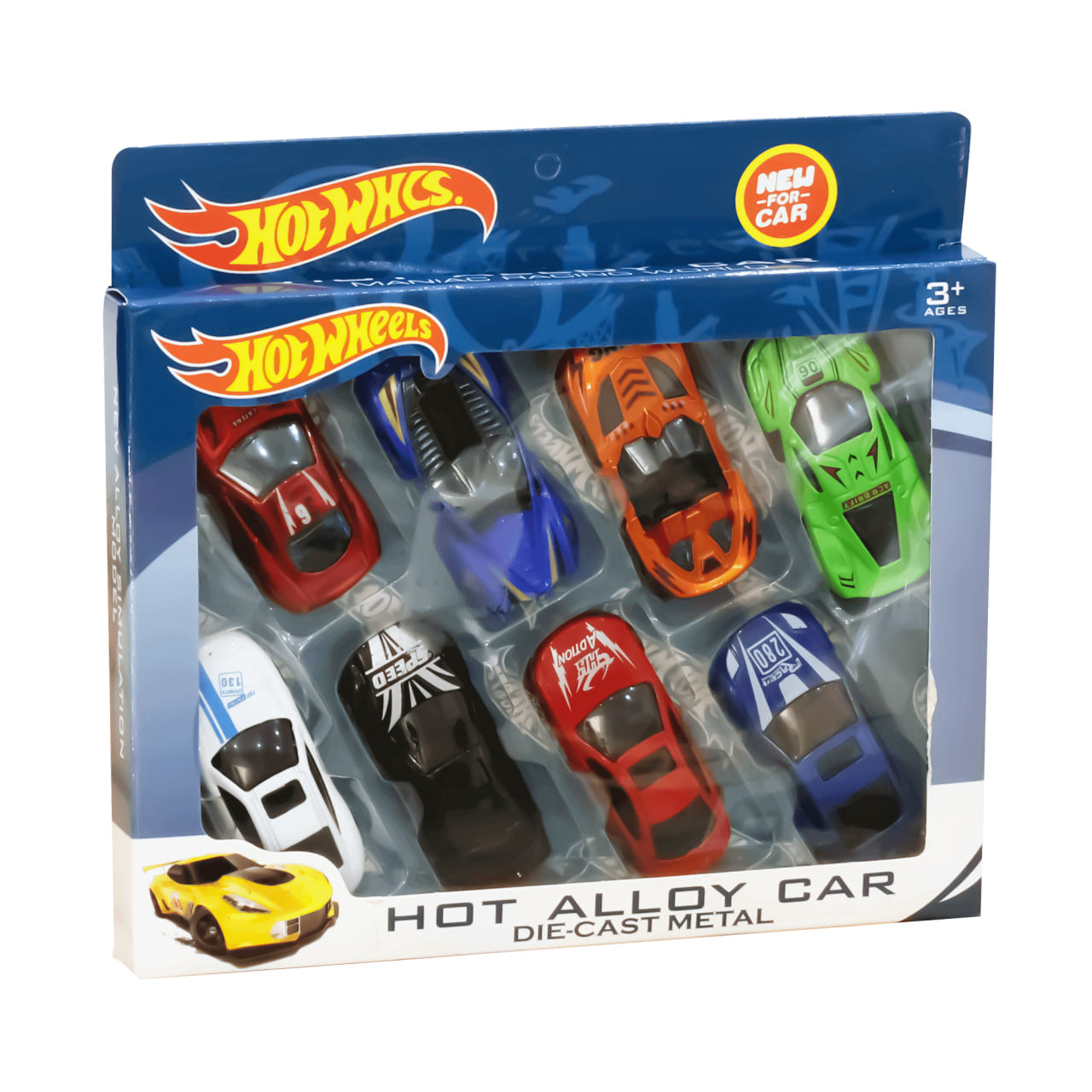 Hot Wheels 8-Piece Car Set — Premium Metal