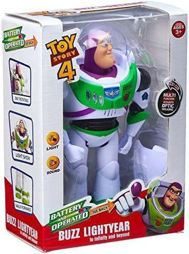 Flying Buzz Lightyear Toy — Lights, Sounds & Movable Joints