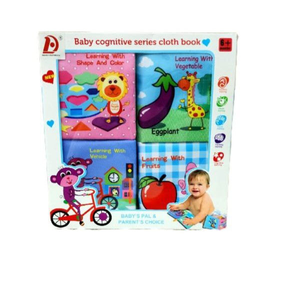 Baby Soft Books – Set of 4 Educational Books