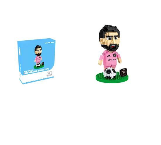 مجسم ميسي نانو بلوكس – نسخة إنتر ميامي الوردية | 576 قطعة