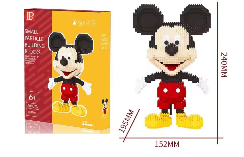 ميكي ماوس – مجموعة ليجو Mini Blocks | 1831 قطعة | مجسم ثلاثي الأبعاد
