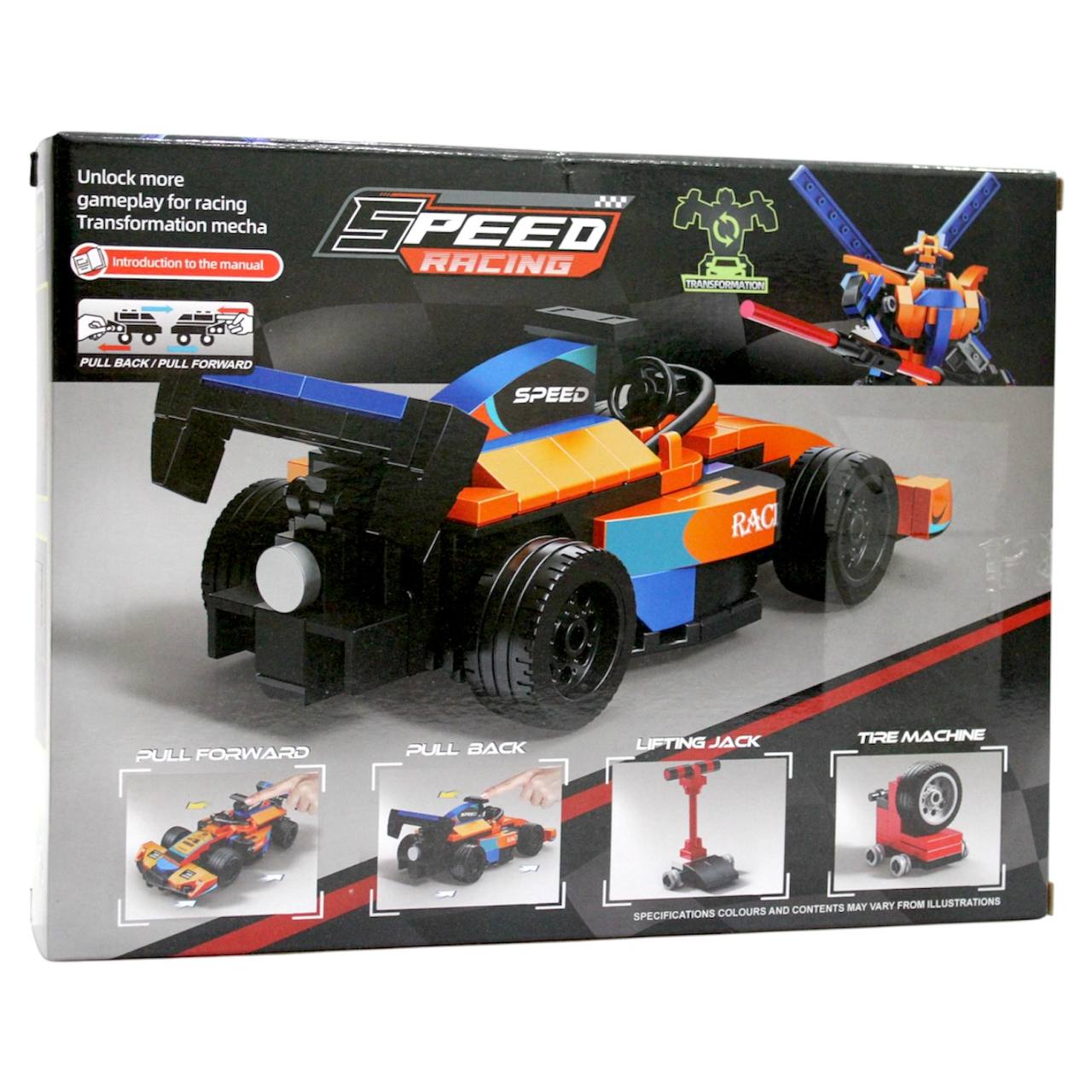 DSPEED RACING 2-in-1 Car & Mecha Building Set – 231 Pieces | Transformable Toy