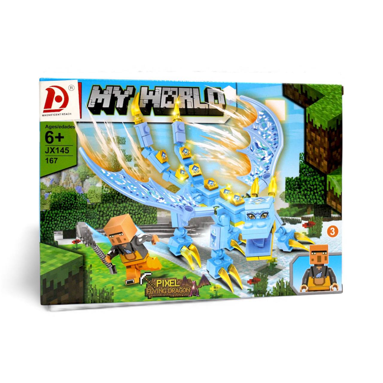 ليجو تنين ماينكرافت طائر – MY HERLO (167 قطعة)