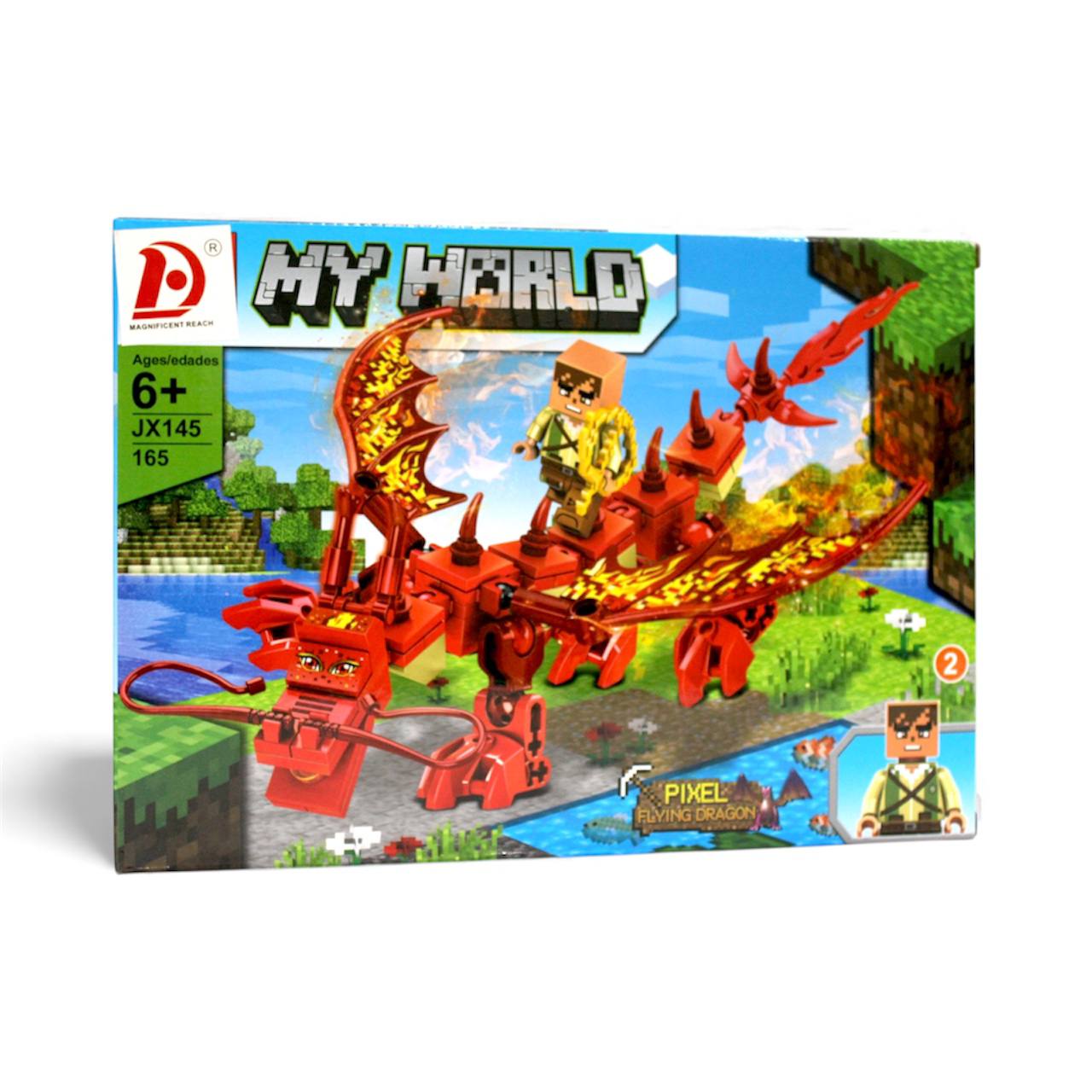 My World Red Minecraft Dragon Building Set (165 Pieces)