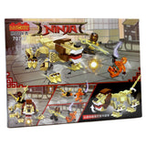 Ninja Mechanical Lion Warrior Building Set (176+ Pieces)