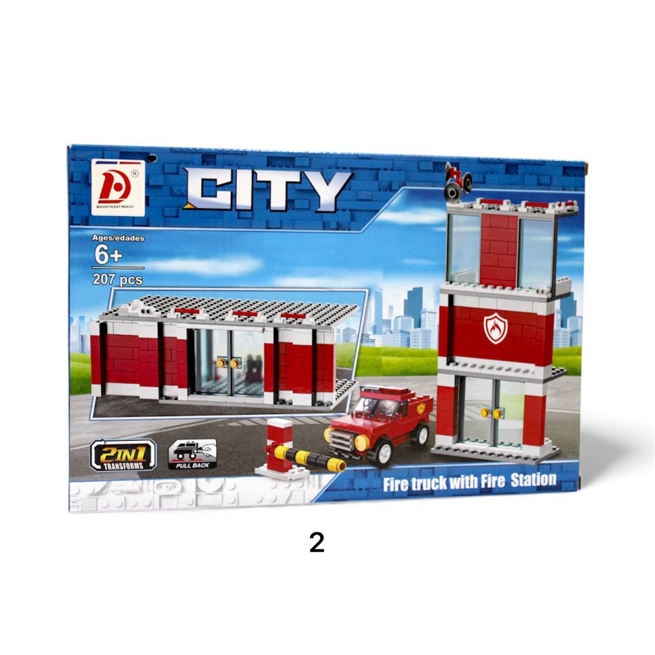 LEGO City Fire Station Building Set (188 TO 207 Pieces)