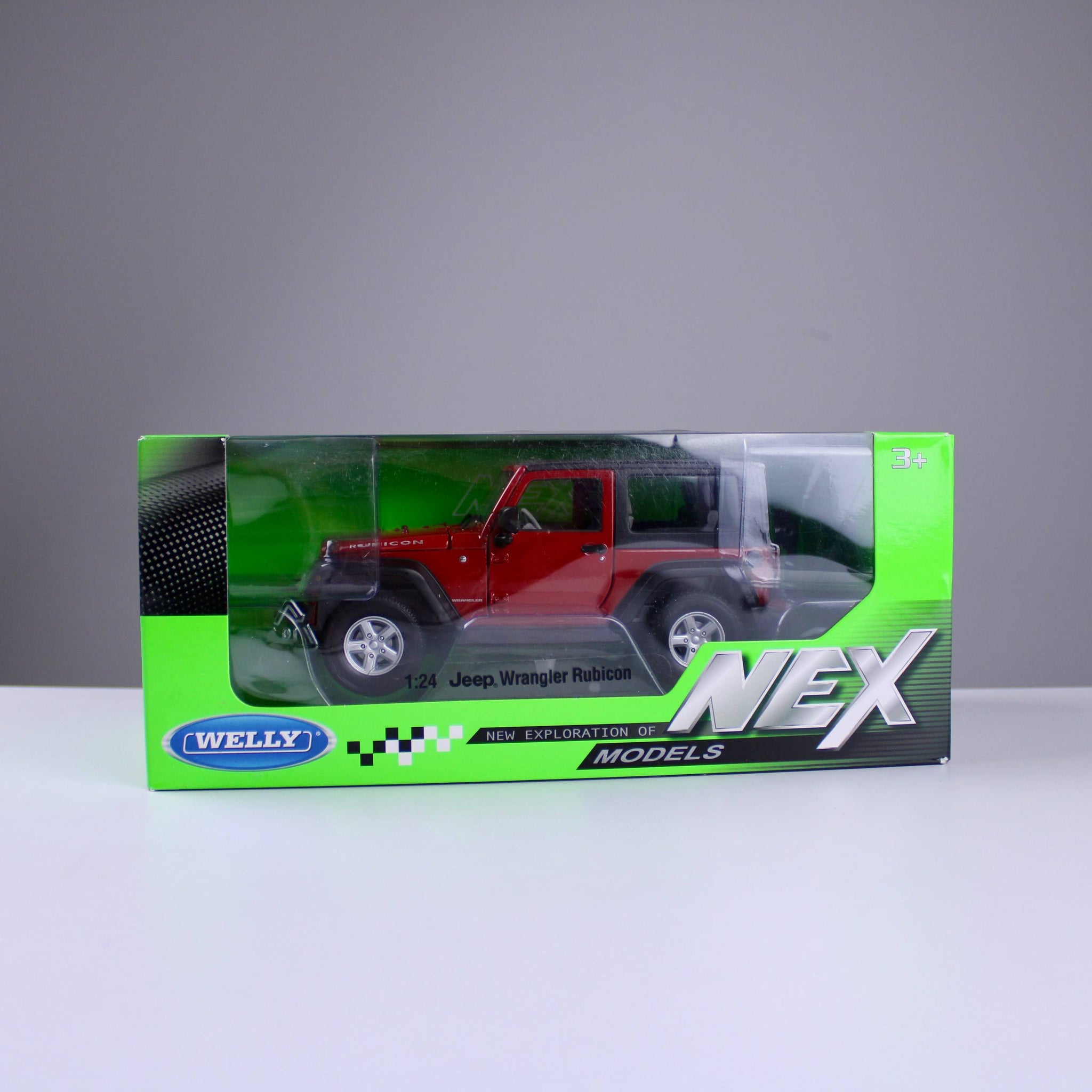 Jeep Wrangler Rubicon Die-Cast Model Car – Red