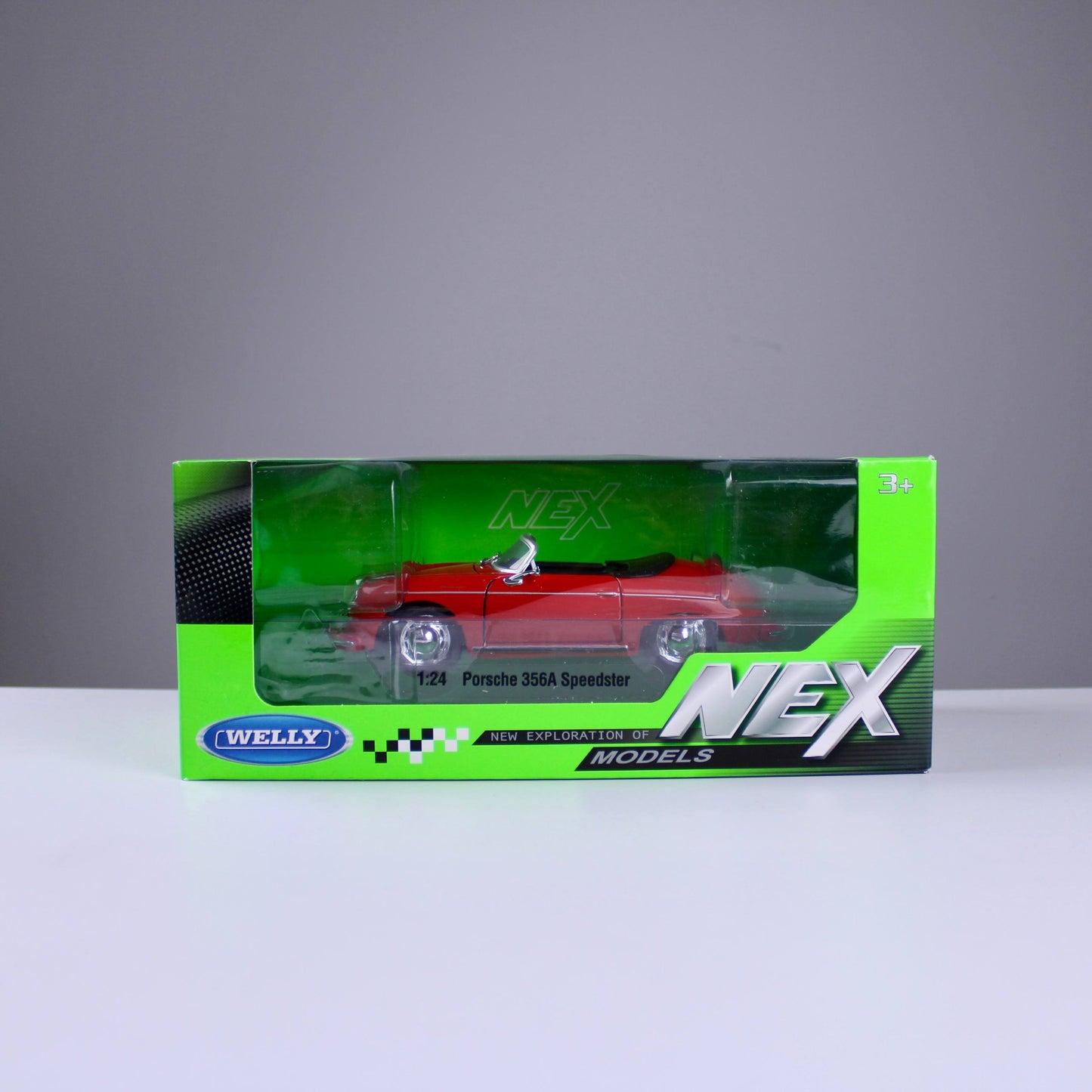 مجسم سيارة بورشه 356A سبيدستر – لون أحمر