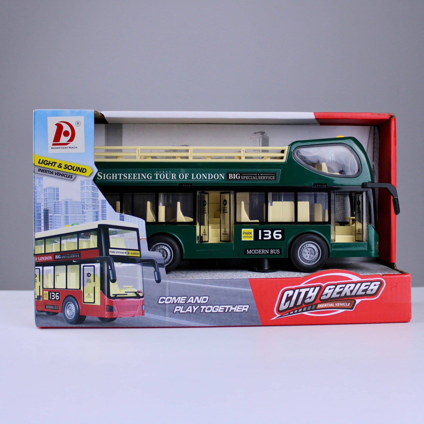 City Series Modern Double-Decker Bus