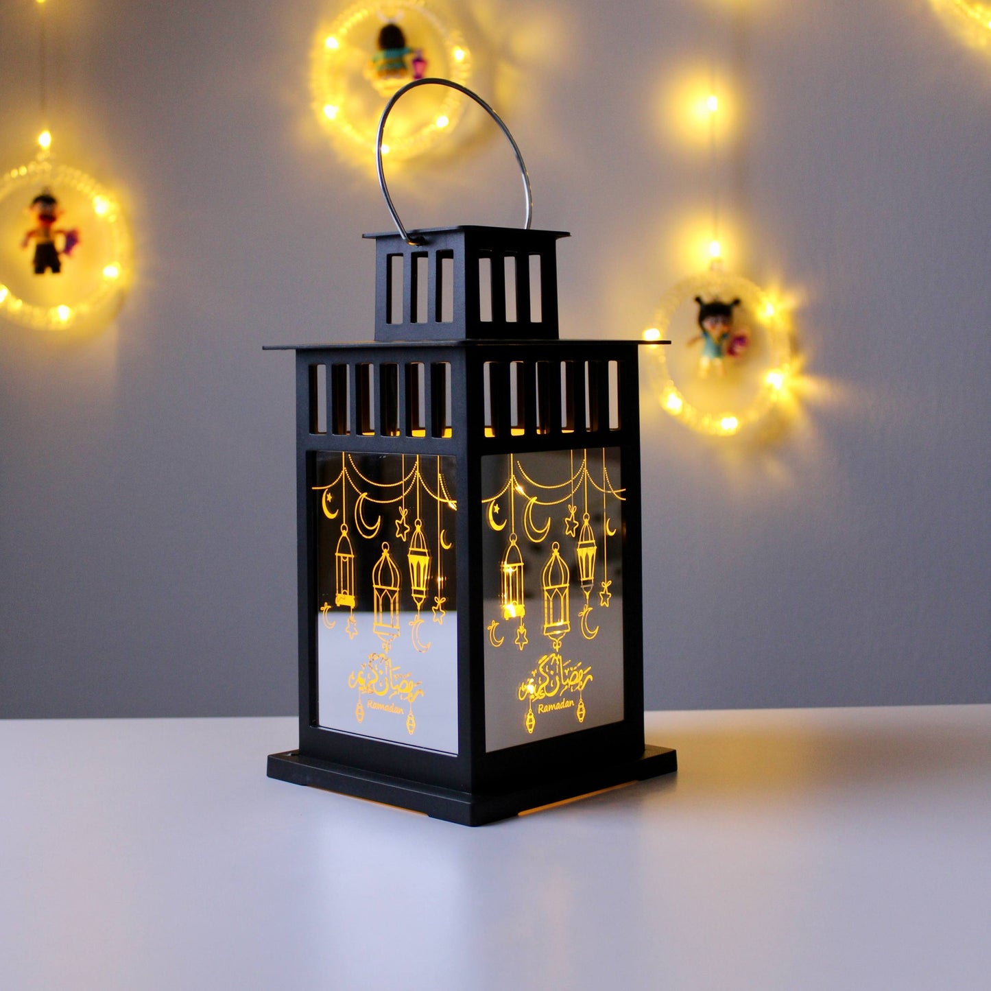 فانوس إسلامي من الأكريليك - متوسط الحجم