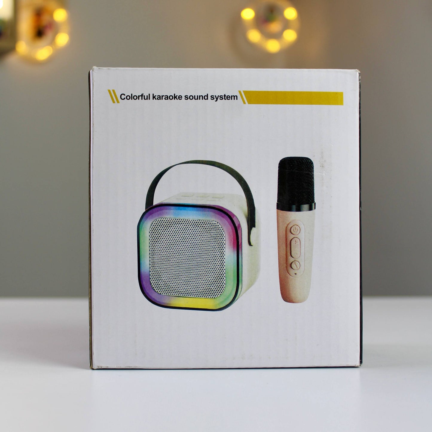 نظام كاريوكي محمول مع ميكروفون لاسلكي