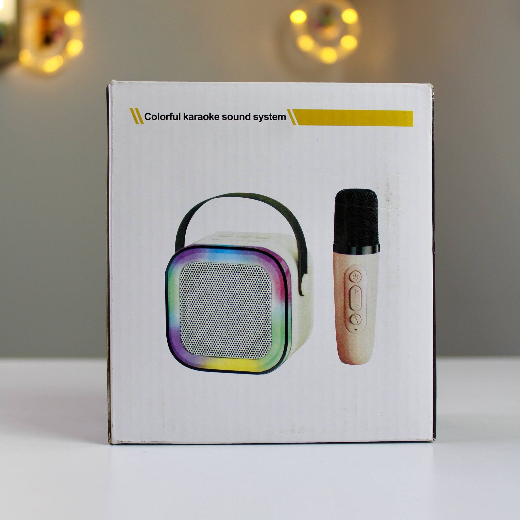 نظام كاريوكي محمول مع ميكروفون لاسلكي