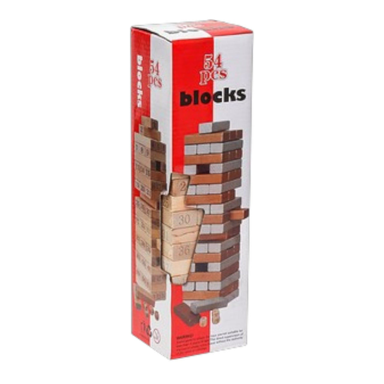 لعبة مكعبات خشبية جينغا - تحدي عائلي من 54 قطعة