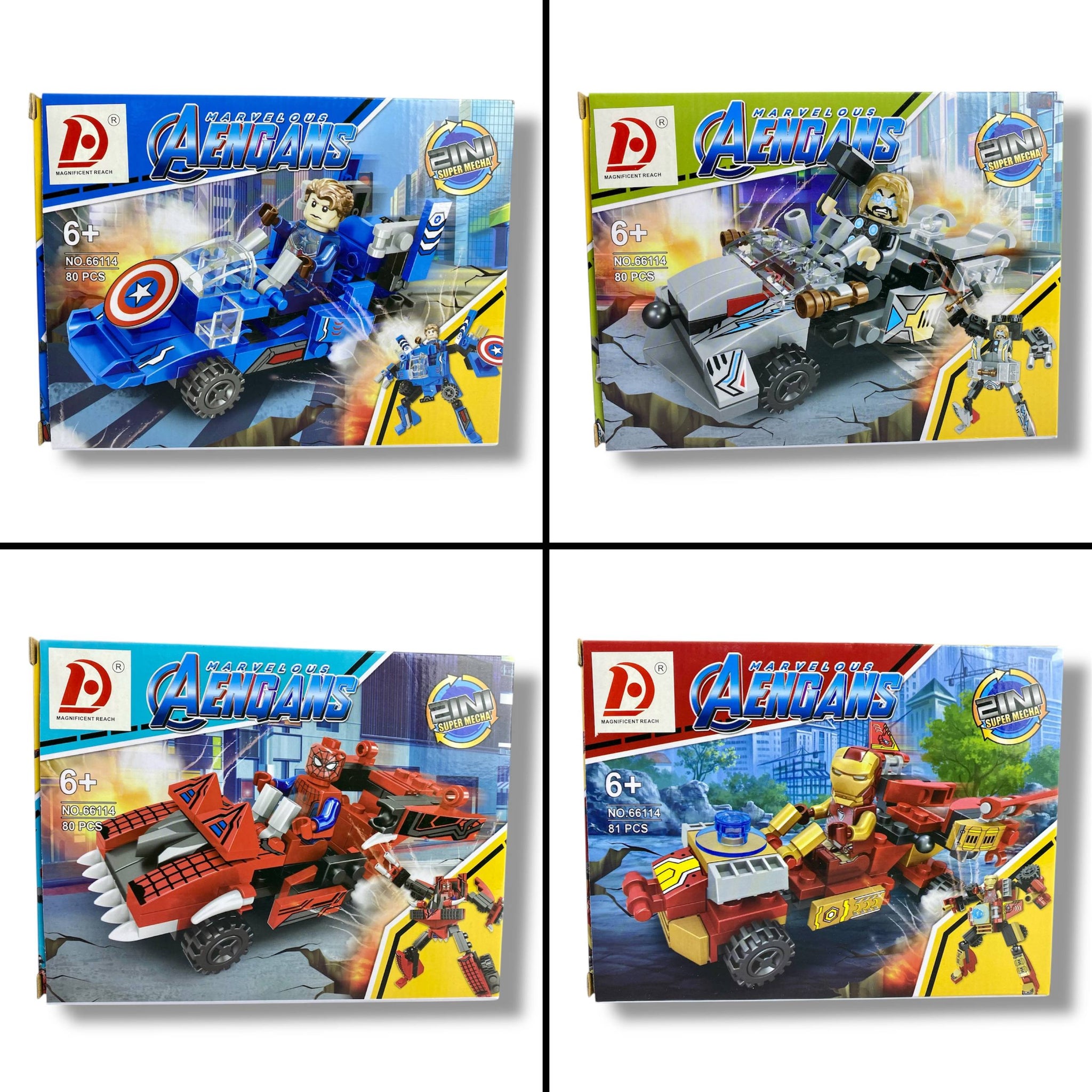 Avengers Transform Building Blocks 2-in-1