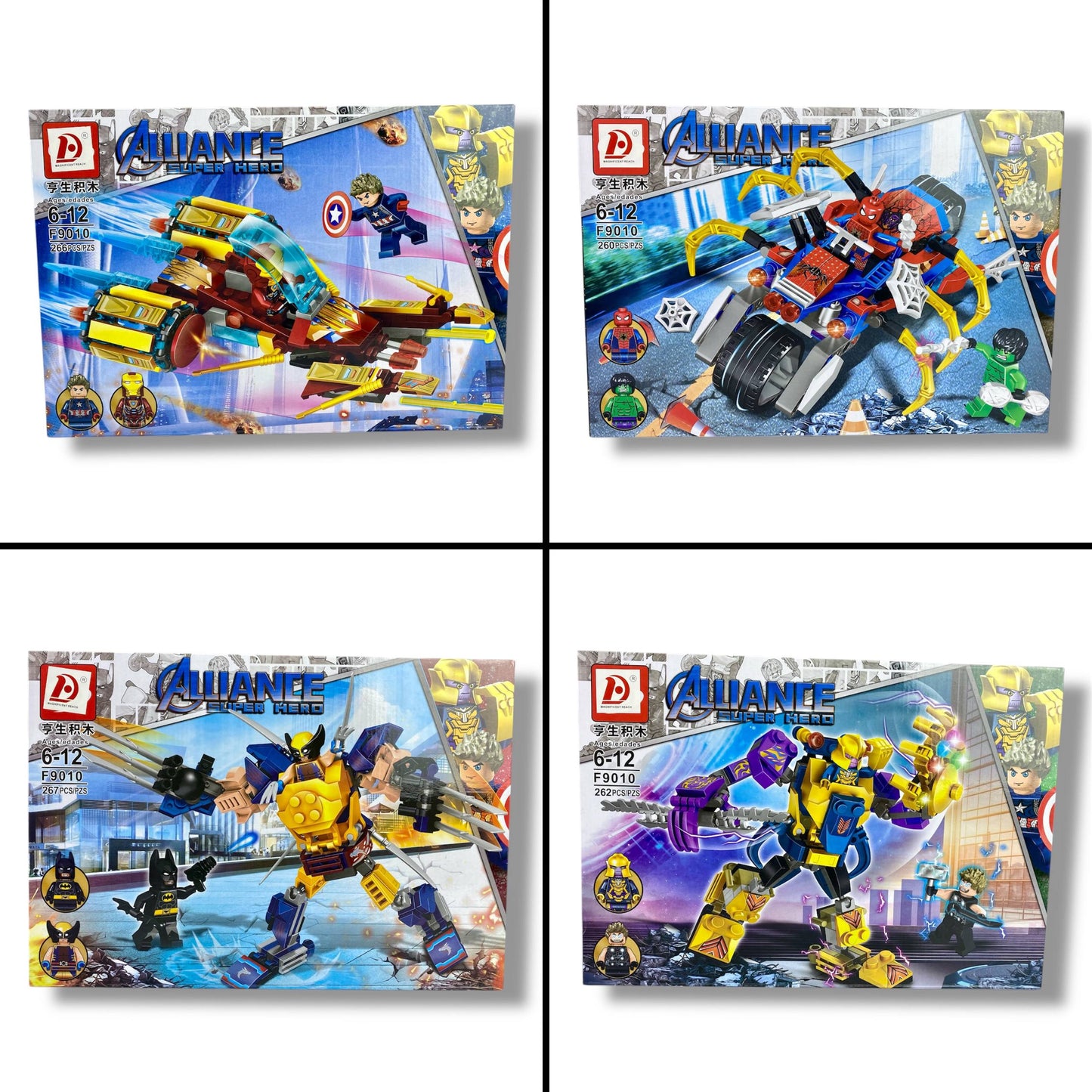 Super Heroes Building Blocks – ALLIANCE (260-267 pieces)