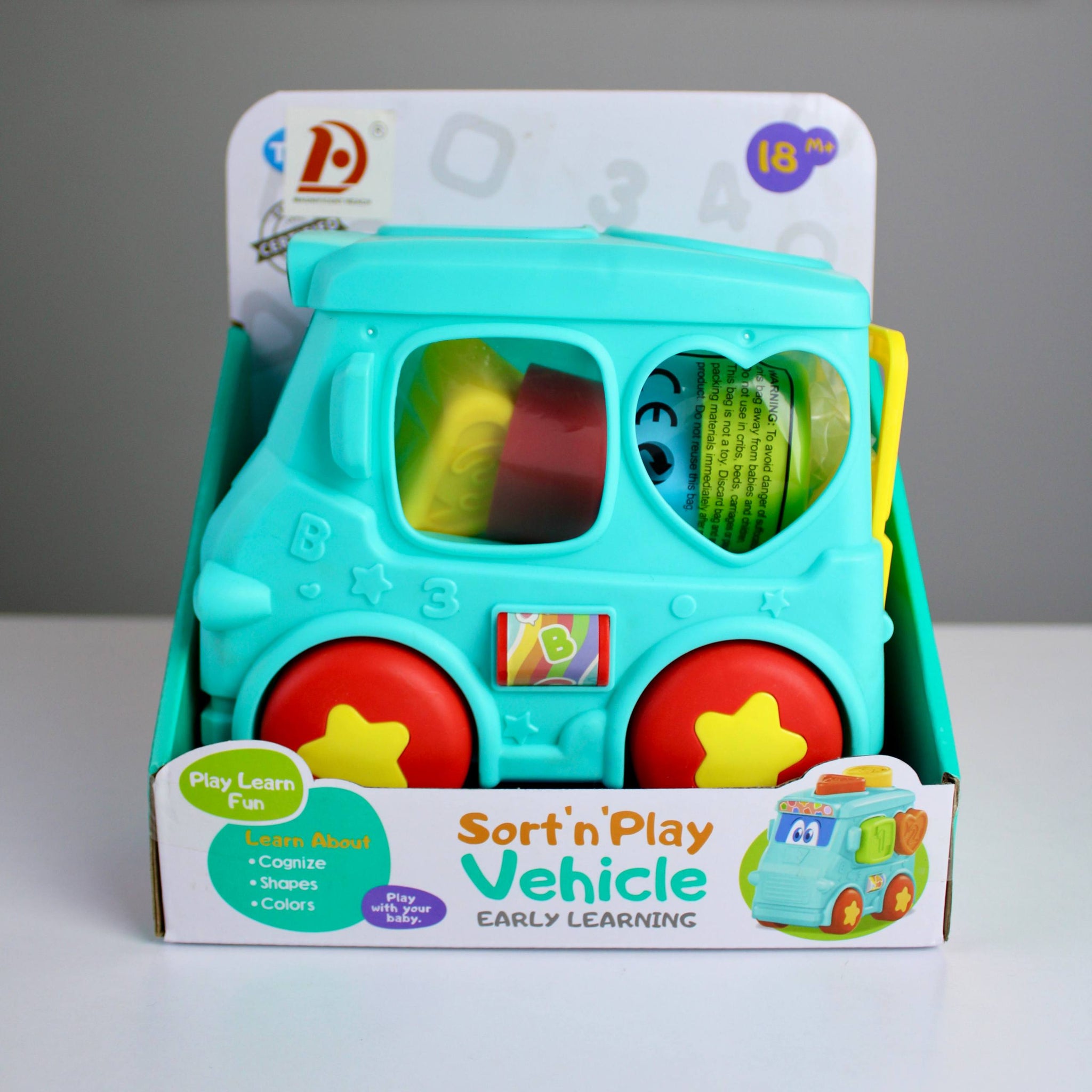 Educational Bus Toy for Kids – Shapes & Numbers Learning