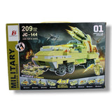 Military 4-in-1 Building Blocks Set – 209 Pieces