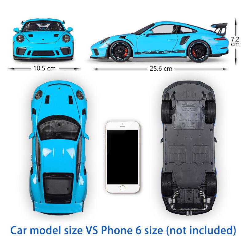 نموذج ويللي بورشه 911 GT3 RS المصبوب 1:18 - إصدار جي تي أوتوز (997)