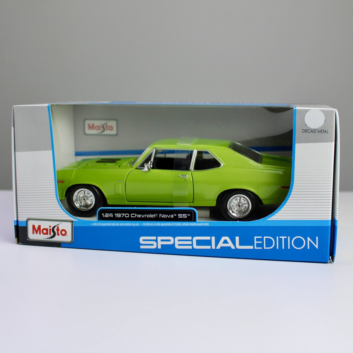 Maisto Chevrolet Nova SS 1970 1:24 نموذج سيارة مصبوب – إصدار خاص