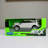 Welly Land Rover Range Rover Evoque مجسم سيارة رياضية متعددة الاستخدامات مصبوب بالقالب بمقياس 1:24