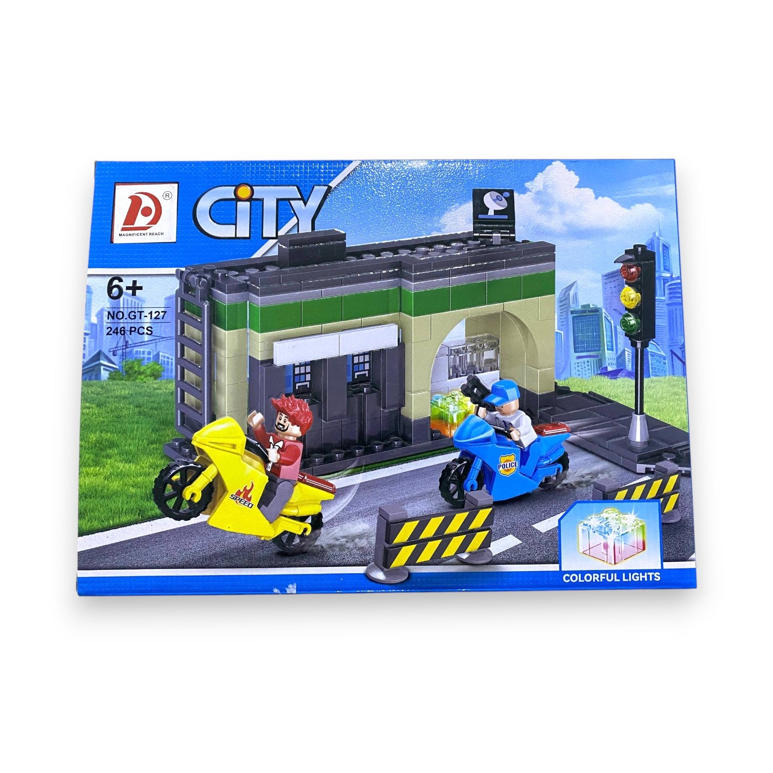 City Police Station Building Blocks Set – 246 Pieces