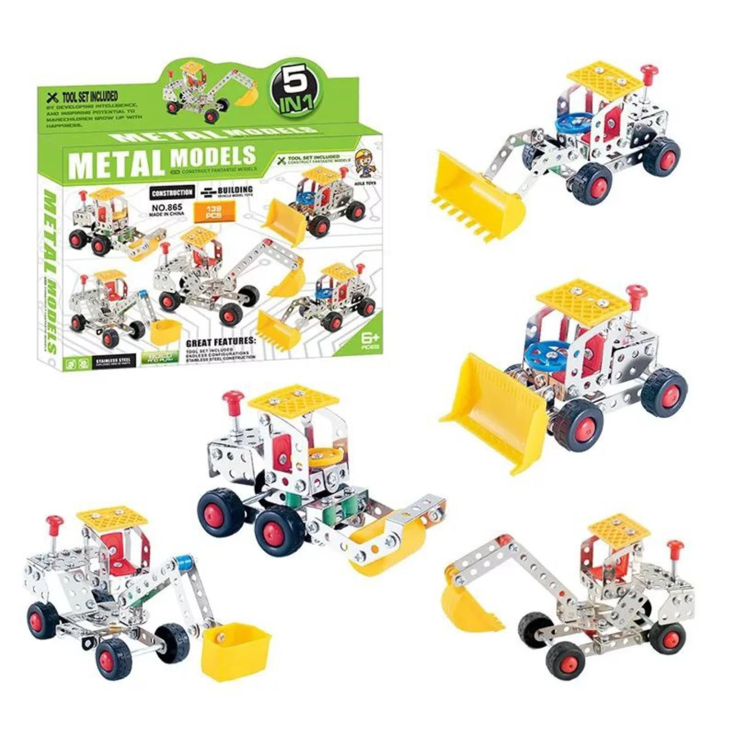 Little Mechano Building Set – 139 Pieces Engineering Construction Toy