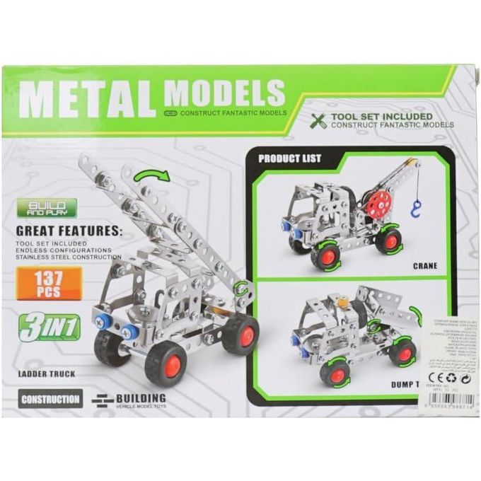 Little Mechano Building Set – 137 Pieces Engineering Construction Toy