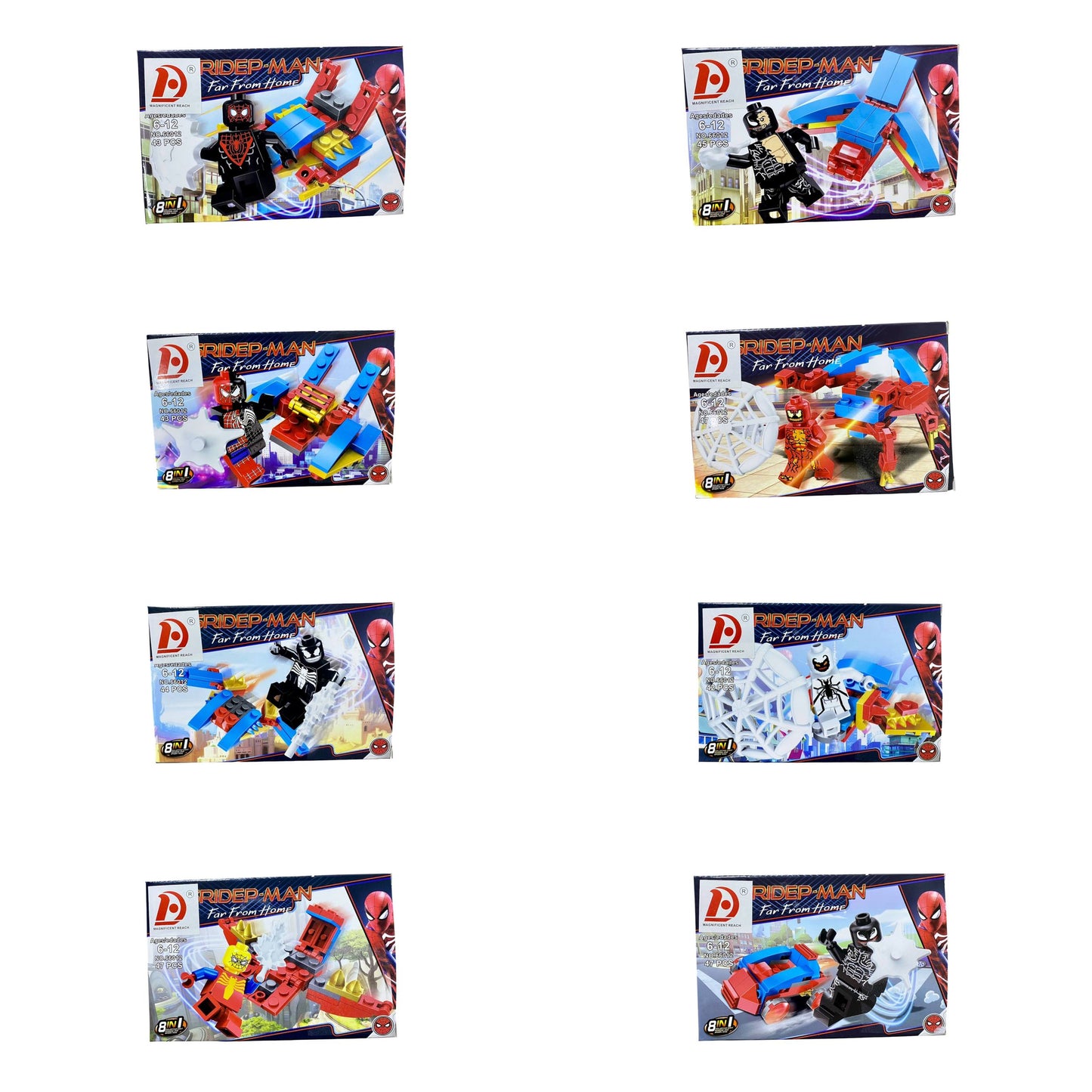 RIDEP-MAN 8-in-1 Building Blocks Set – Hero & Vehicle Collection
