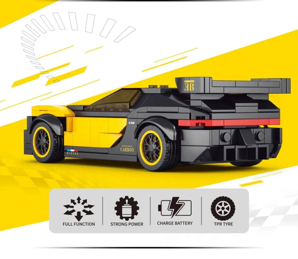 Come Alive RC Racing Car Building Set – 251 Pieces