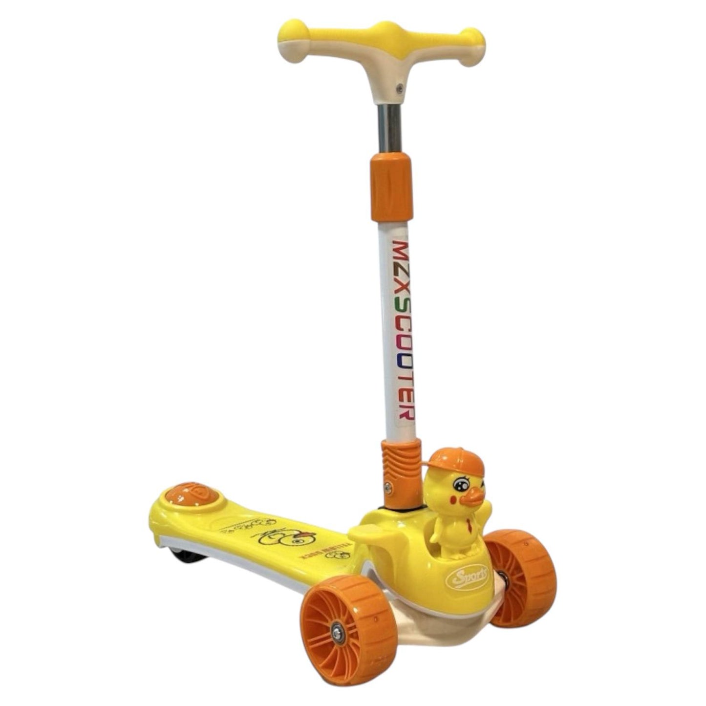 Cute Duck 3-Wheel Scooter with Lights & Music