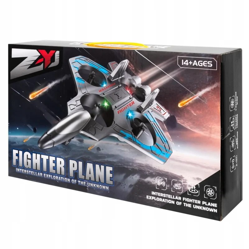 ZY Fighter Plane – Remote Control LED Stunt Aircraft