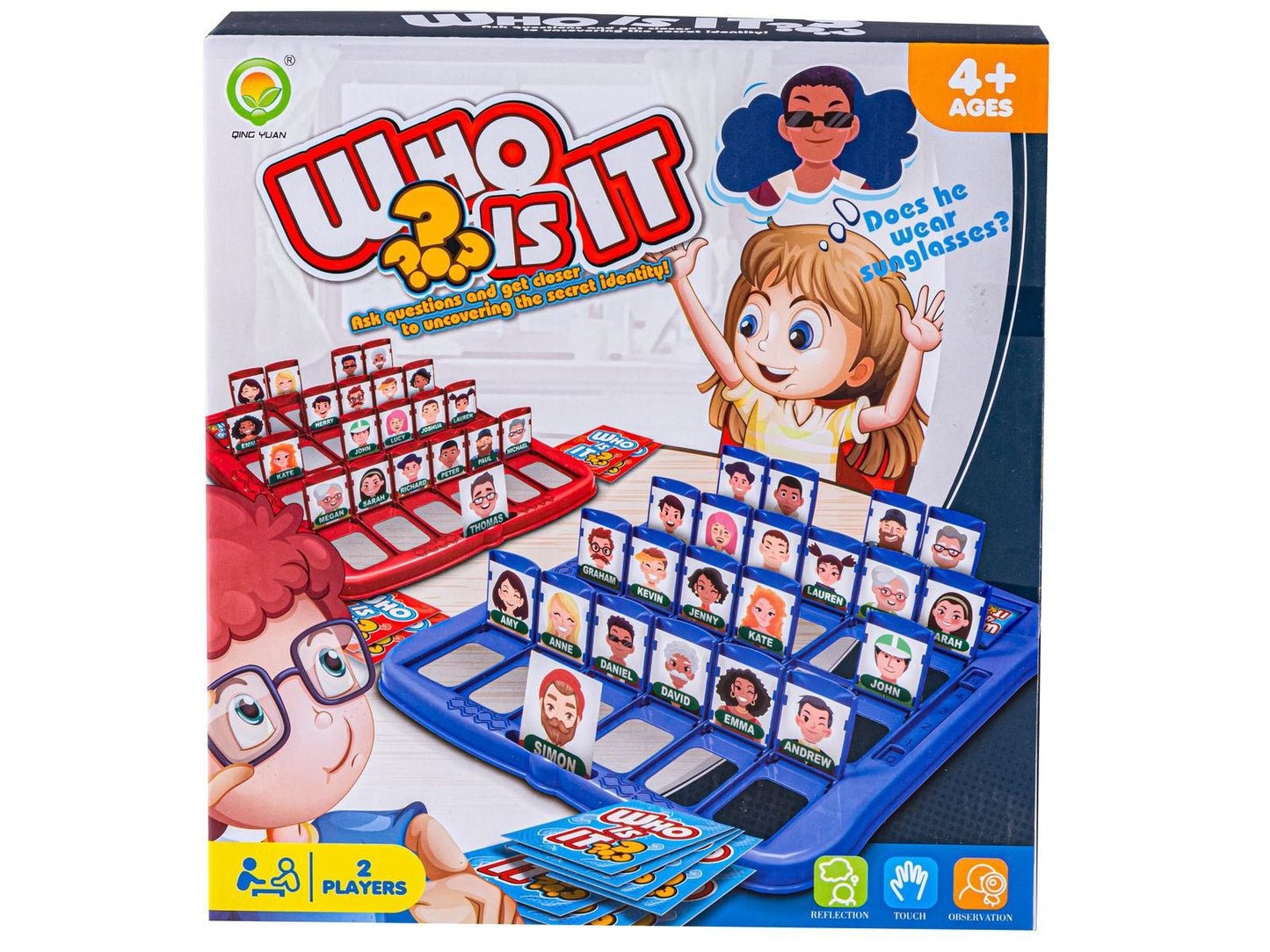 WHO IS IT? – Fun Guessing & Deduction Board Game