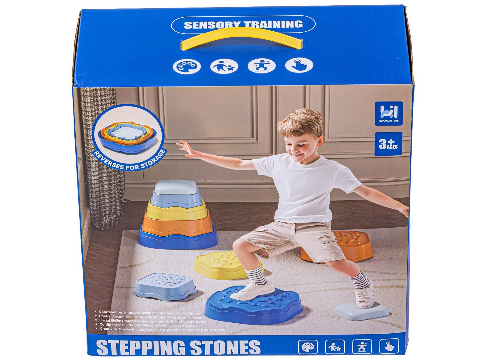 Stepping Stones Balance Set – Sensory & Coordination Activity for Kids