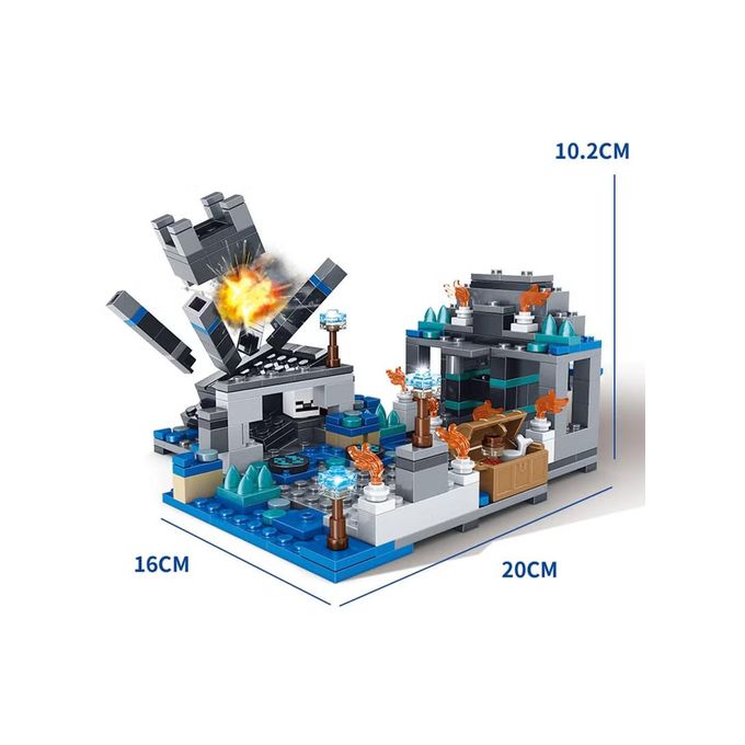 Minecraft-Inspired Fortress & Warden Building Set – 437 Pieces