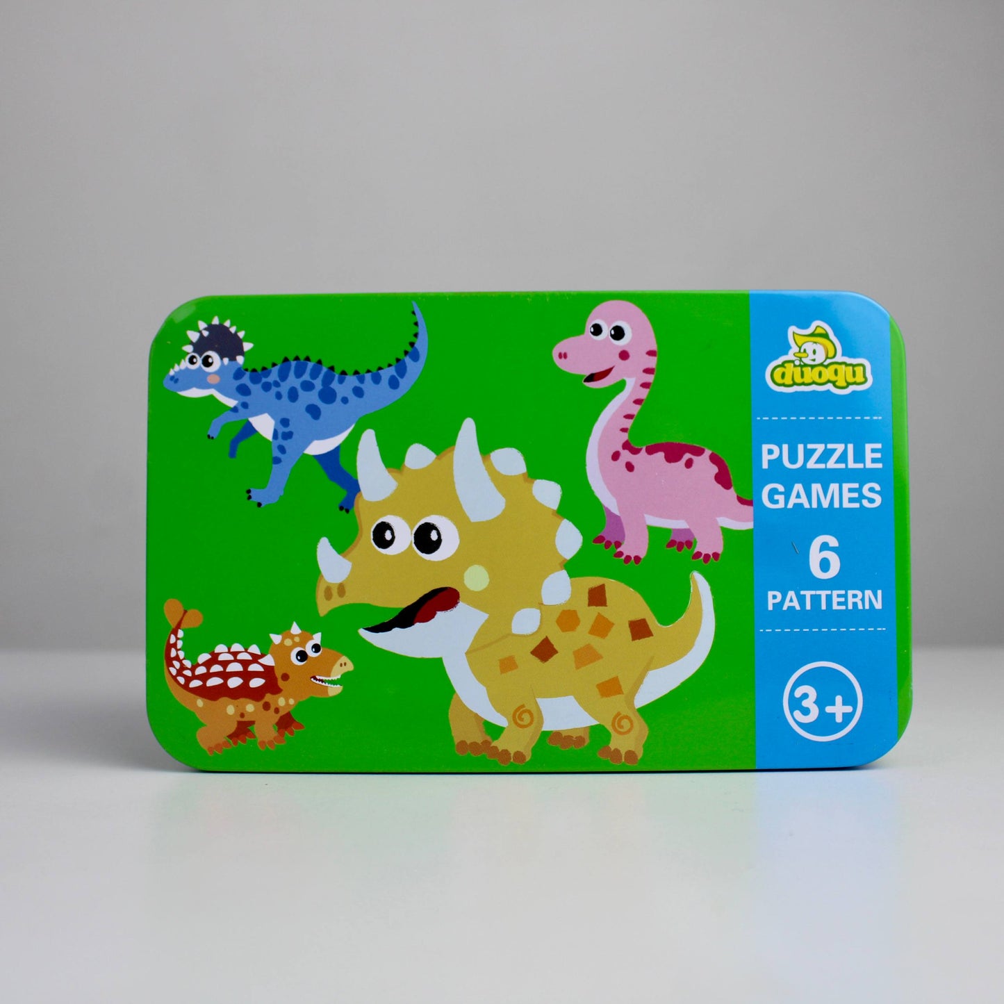 Duoqu Educational Puzzle Set in Metal Storage Box – 6 Puzzles