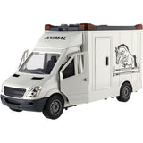 Jinjia Animal Transport Truck – Realistic Lights & Sounds with Horse Figure