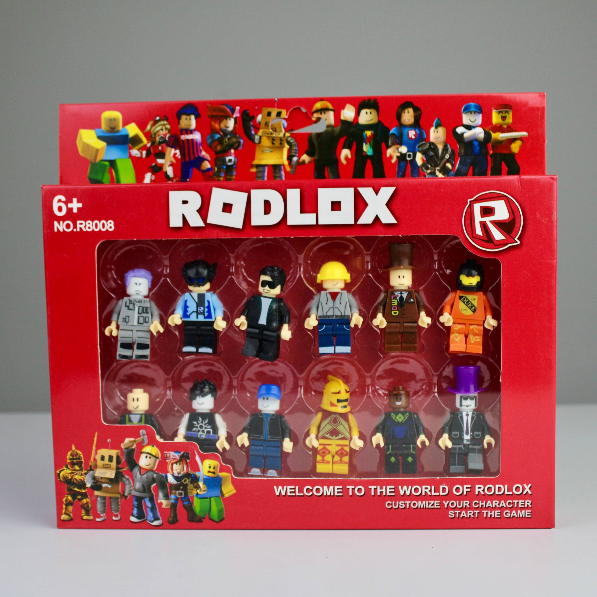 Rodlox Roblox-Inspired 12-in-1 Mini Figure Set – Buildable & Customizable Characters