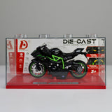 Kawasaki Ninja H2R Die-Cast Motorcycle 1:12 – Alloy Metal Model with Lights & Sounds